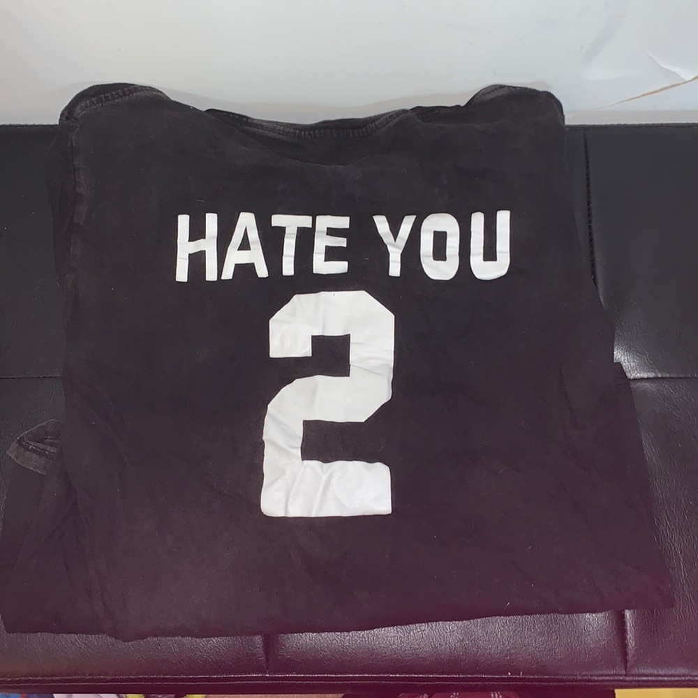 black tee shirt
